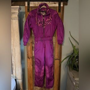 Kaelin Women’s 80s Vintage One Piece Ski Suit